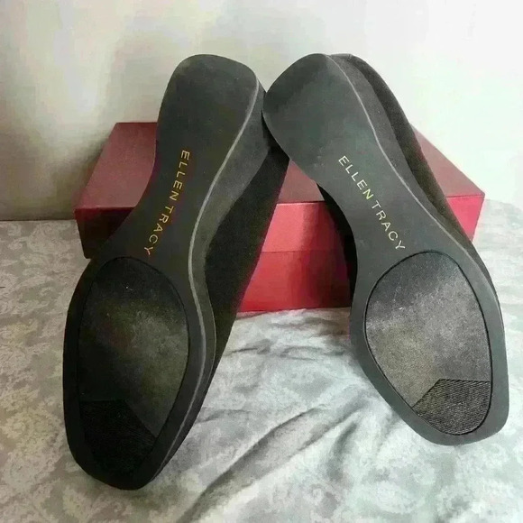 NEW Ellen Tracy Josie women's slip on wedge shoes brown size 7.5 - Picture 3 of 9